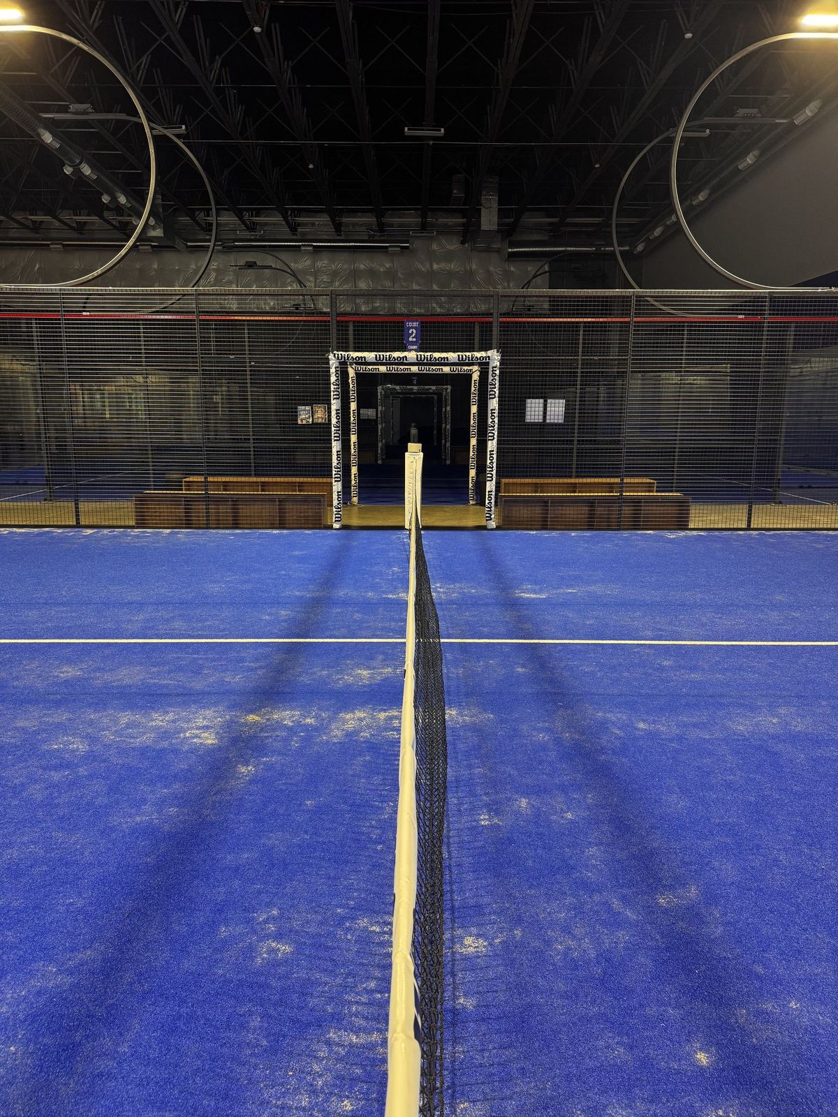 Indoor courts at Lobb's Padel