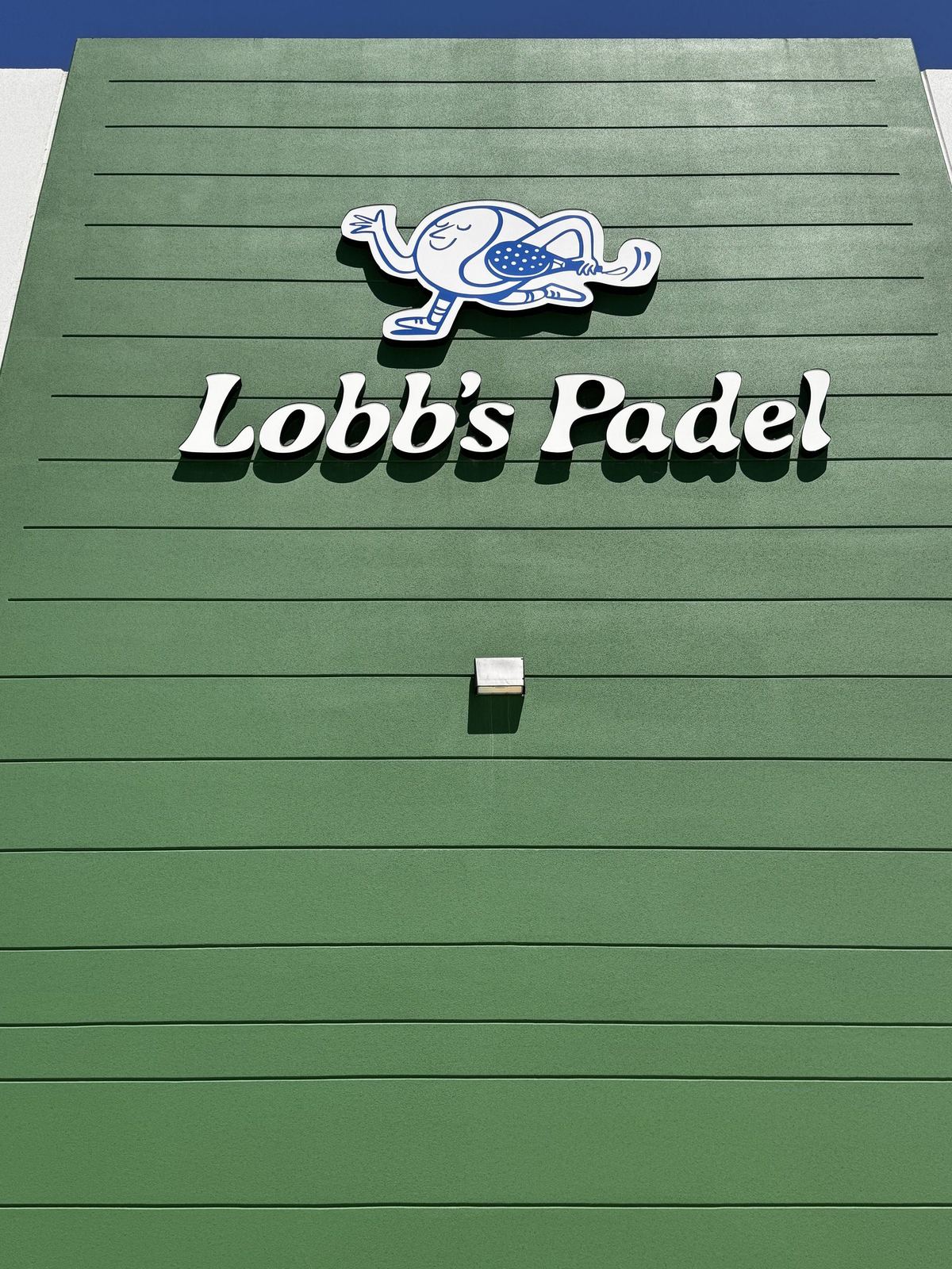 The front entrance at Lobb's Padel