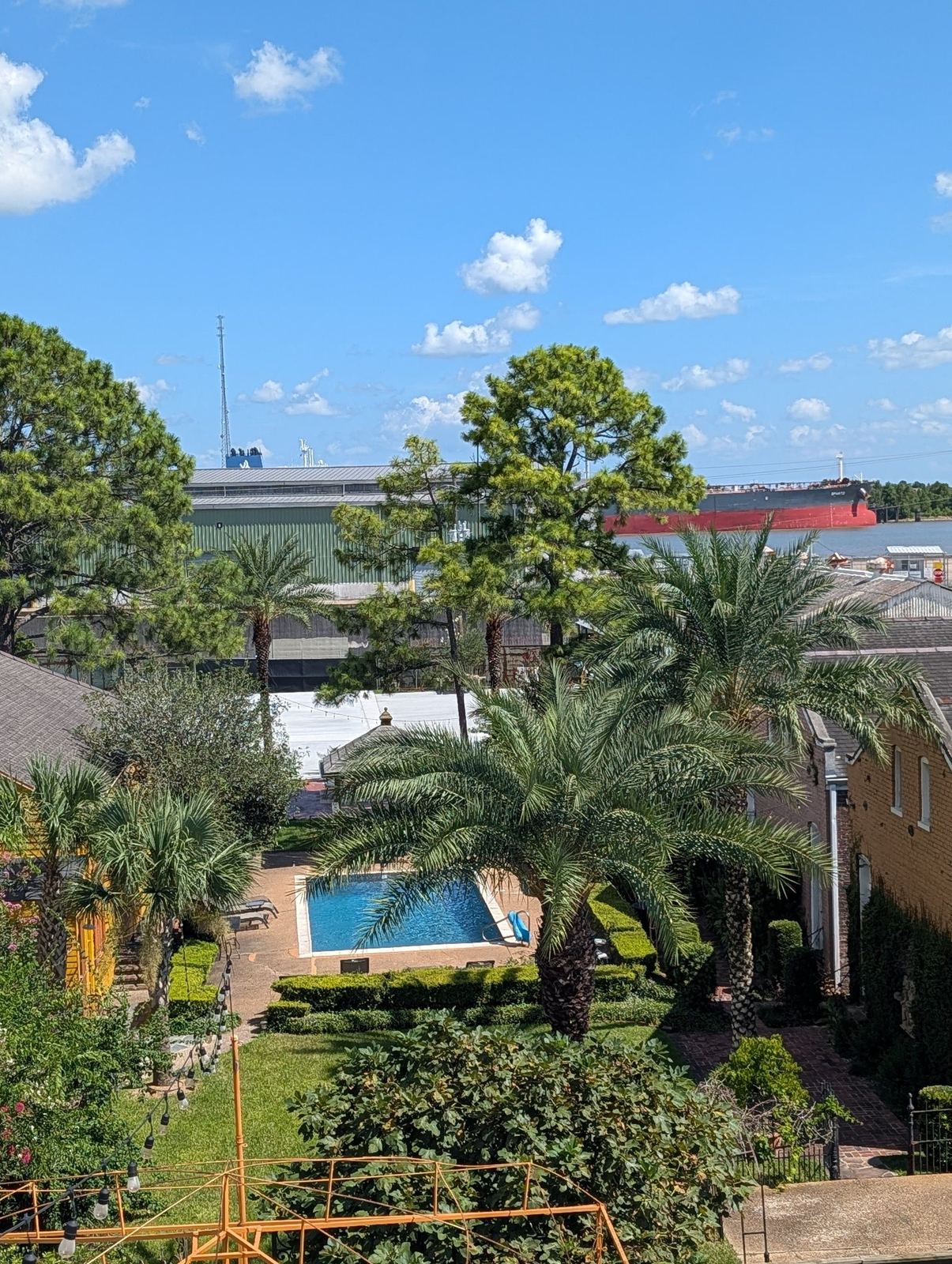 The riverside property in New Orleans ahead of the court build